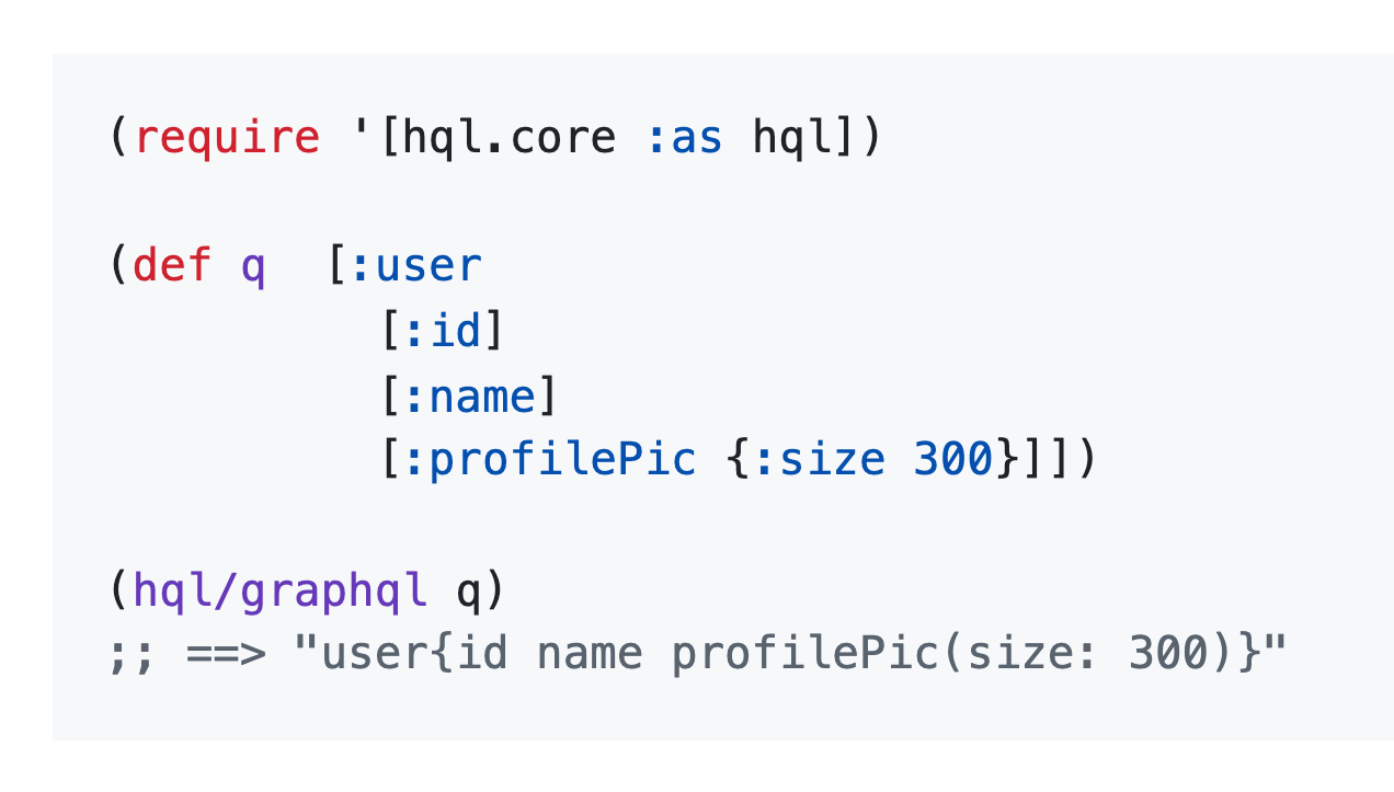 HQL README EDN to GraphQL conversion example