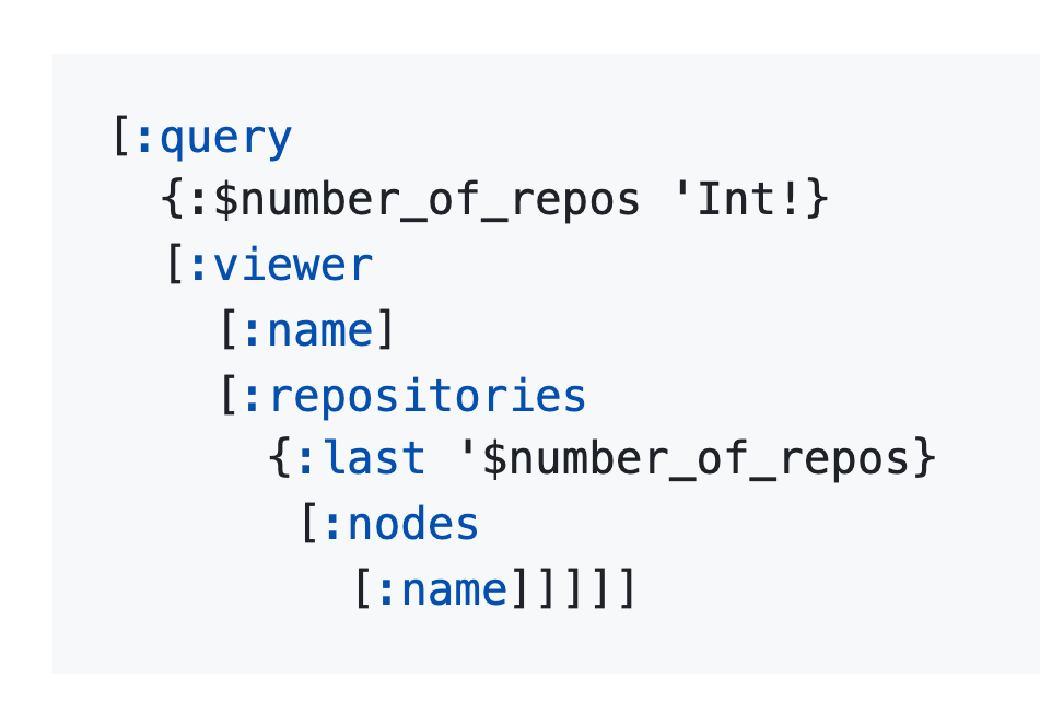 HQL README EDN query example